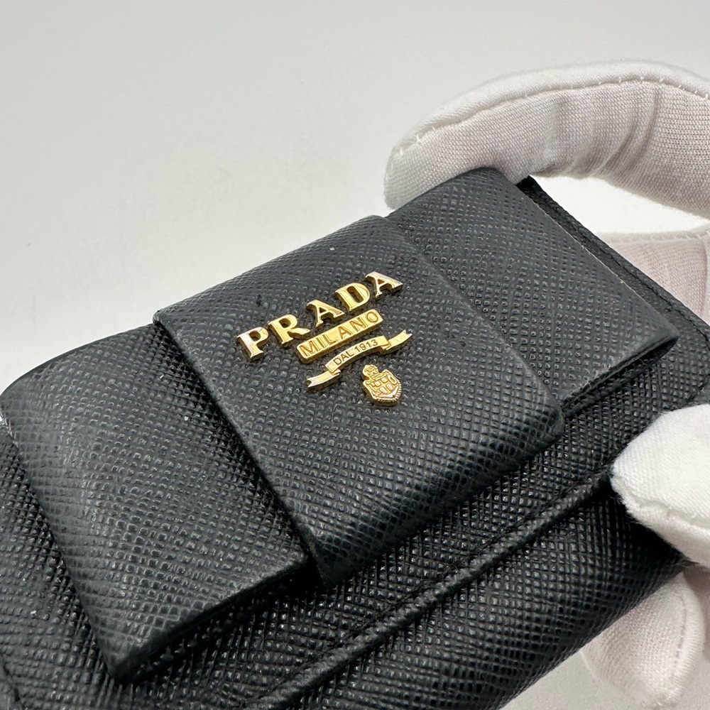 Prada Black Saffiano Leather Key Holder Wallet - Picture 3 of 12